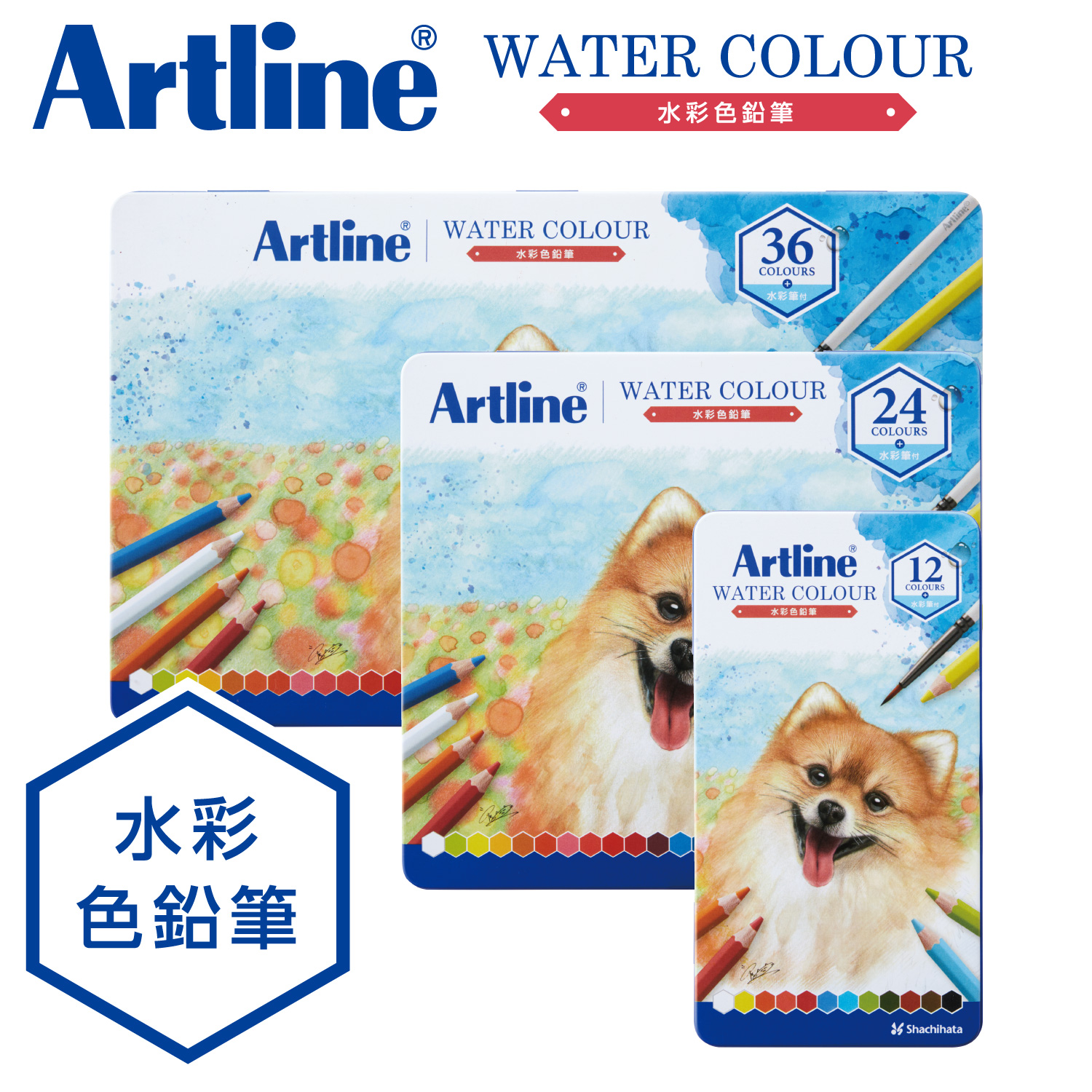 Artlineアートライン 水彩色鉛筆 12色セット_6